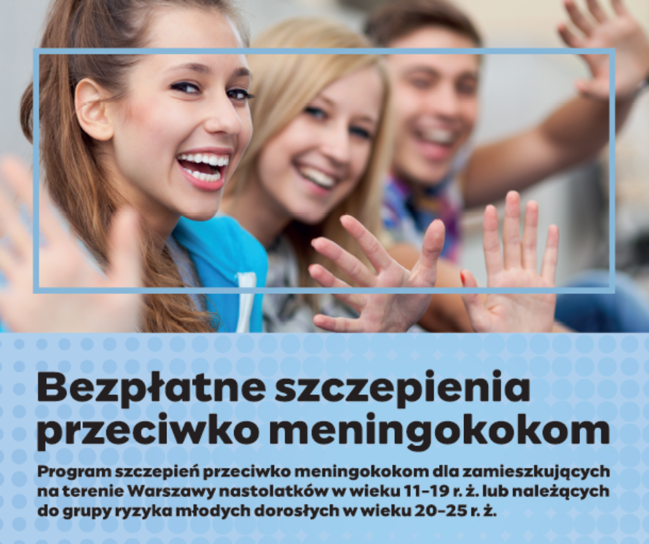 Bezpłatne szczepienia przeciwko meningokokom
