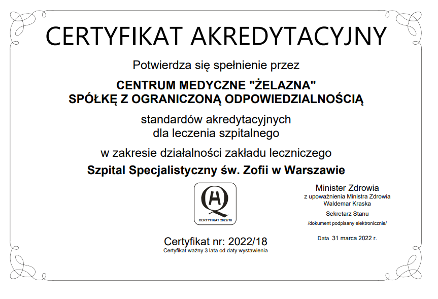 Certyfikat Akredytacyjny